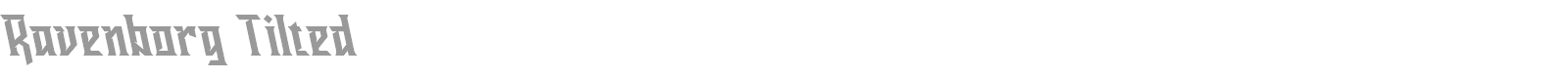 Ravenborg font preview